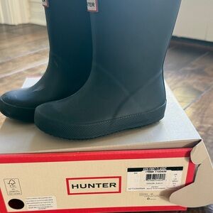 Hunter Kids Black Rain Boots